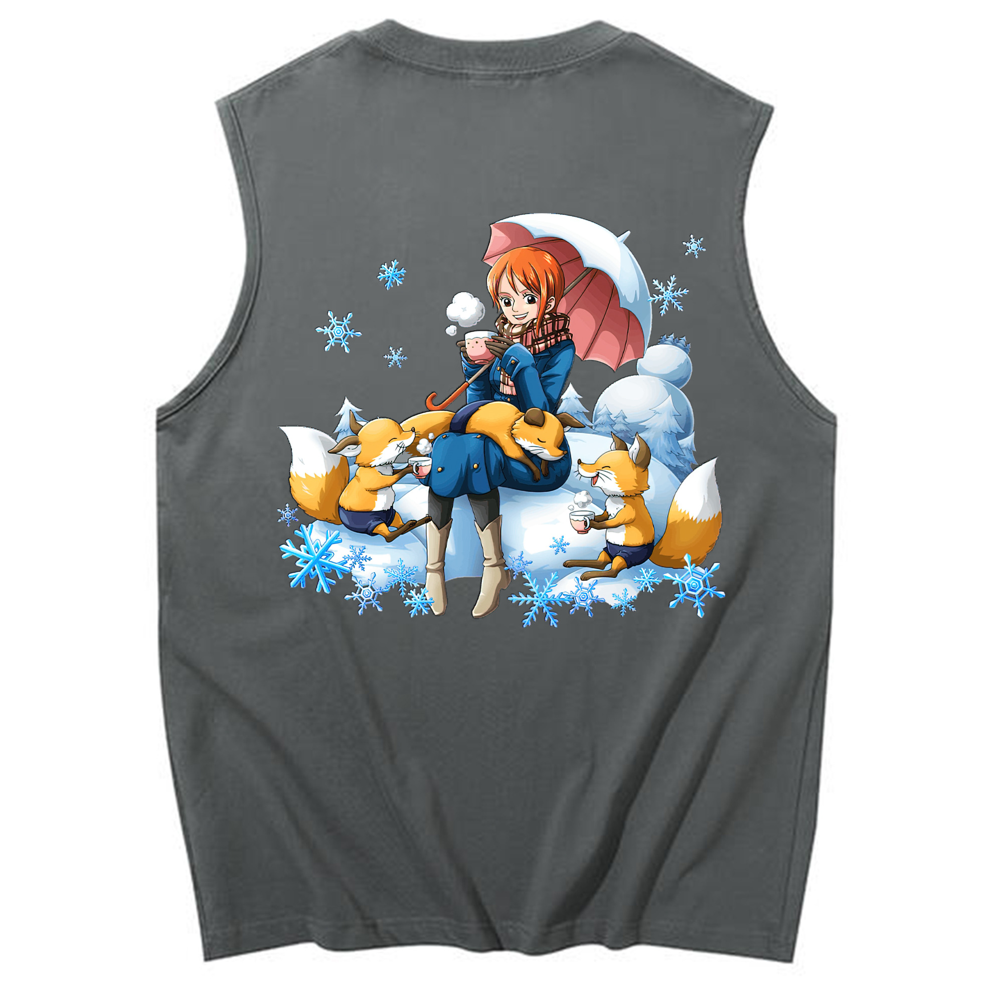 ワンピース ナミ ONE PIECE Nami コットン100％タンクトップ（背面プリント）